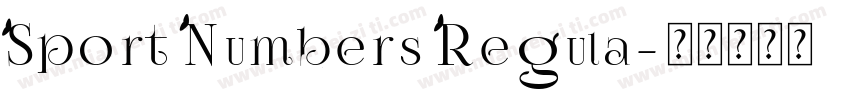 Sport Numbers Regula字体转换